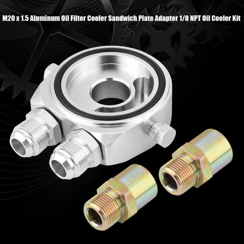 Car oil cooler filter sandwich - oil,